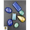 Image 1 : #252-NATURAL LABRADORITE, LAPIS LAZULI, EMERALD 10