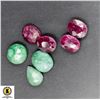 Image 1 : #278-NATURAL GREEN EMERALD ,RUBY GEMSTONE 63.85CT