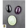 Image 1 : #187-NATURAL BLACK OPAL,PRENITE,AMETHYST 36.35CT