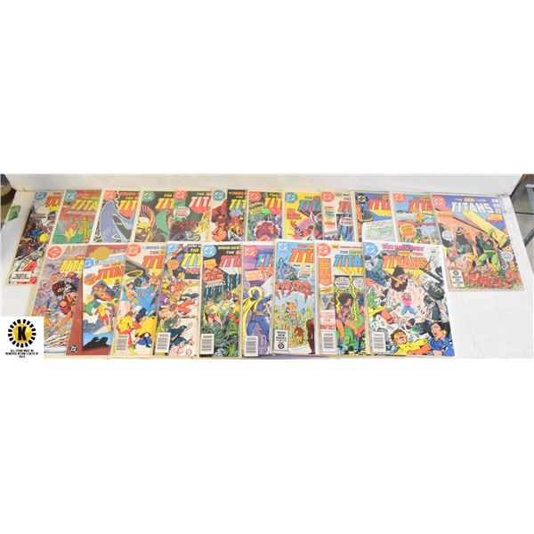 DC NEW TEEN TITANS COMIC LOT, 21 BOOKS