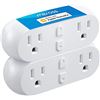 Image 1 : NEW REPACKED MEROSS WIFI DUAL SMART PLUG, WHITE