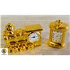 2 MINIATURE BRASS COLLECTOR CLOCKS