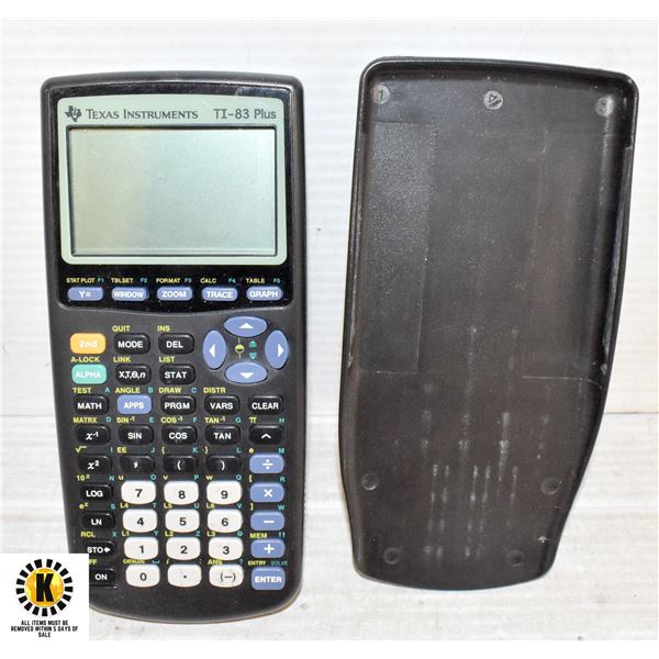TEXAS INSTRUMENTS TI-83 PLUS GRAPHING CALCULATOR