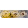 Image 1 : LOT OF 3 SOVEREIGN POTTERY SERVING DISHES 22K GOLD