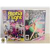 MARVEL ALPHA FLIGHT #19 AND #33 COMIC LOT