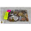 Image 1 : BAG OF OLD VARIOUS WORLD COINS APROX 3LBS