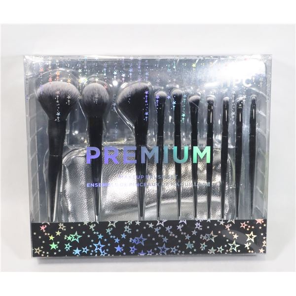 NEW PREMIUM 11PC MAKE UP BRUSH SET INCLUDES