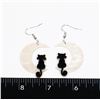 Image 1 : NEW CAT AND MOON THEME DROP EARRINGS