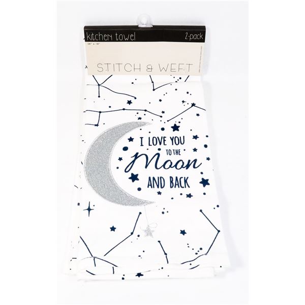 NEW  I LOVE YOU TO THE MOON AND BACK  2 PACK