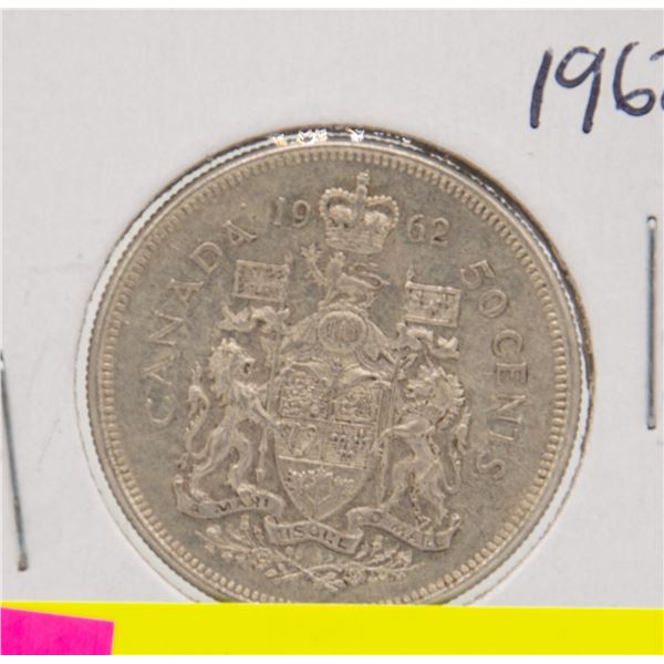 1962 CANADIAN SILVER HALF DOLLAR