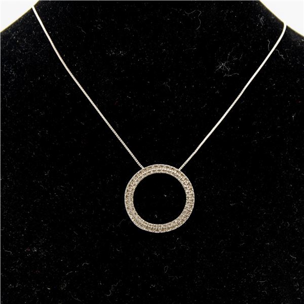 STERLING SILVER DIAMOND PENDANT