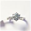 Image 1 : BZ1081-13 10K WHITE MOISSANITE RING