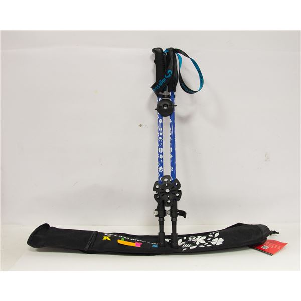 NEW KIDS TREKKING POLES WITH CARRY BAG, COMES WITH