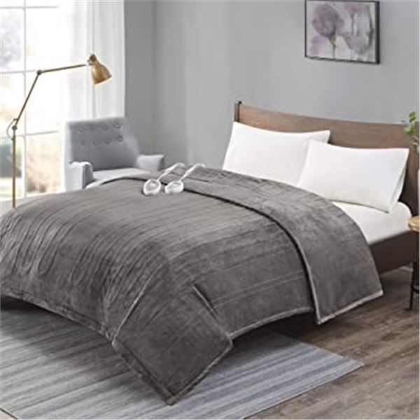 NEW REPACKED COMFORT PLUSH ELECTRIC HEATED BLANKET