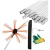 Image 1 : NEW REPACKED 26FT FLEXIBLE 8 ROD CHIMNEY SWEEP