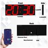 Image 2 : NEW CHKOSDA DIGITAL WALL CLOCK WITH BLUETOOTH