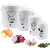 Image 1 : NEW SET OF VINTAGE STYLE KITCHEN STORAGE BINS