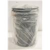 Image 1 : NEW 4 PACK OF BLACK METAL TRASH BASKETS, ROUND