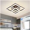 Image 1 : NEW GEADI LED 5 SQUARE CEILING LIGHT, DIMMABLE