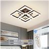 NEW GEADI LED 5 SQUARE CEILING LIGHT, DIMMABLE