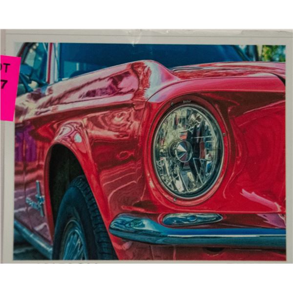 NEW DIY PAINT BY NUMBERS 50CM X 40CM RED CAR