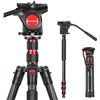 Image 1 : NEW NEEWER 2 IN 1 N55CL CARBON FIBER CAMERA TRIPOD