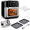 Image 2 : NEW INNSKY 10.6 QT AIR FRYER OVEN WITH ROTISSERIE