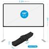 Image 2 : NEW POWEREXTRA PROJECTOR SCREEN WITH STAND, 100"
