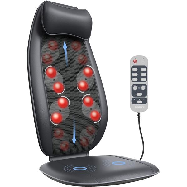 NEW RENPHO S-SHAPE BACK MASSAGER CUSHION WITH