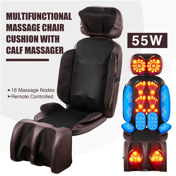 BRAND NEW CO-Z 55W 16NODE MASSAGE CUSHION WITH