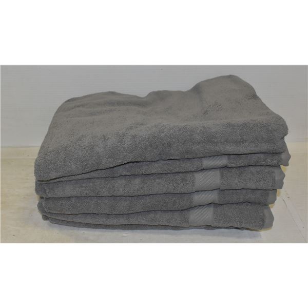 NEW REPACKED 6 PACK OF GREY BATH TOWELS