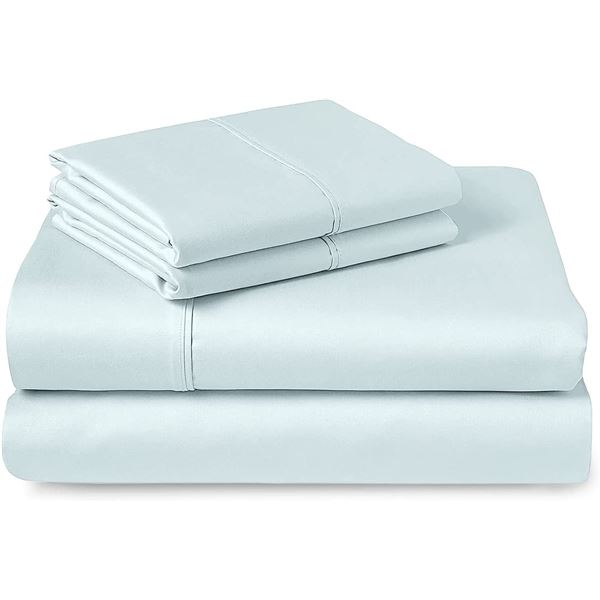 NEW PIZUNA 4 PIECE FULL SIZE SHEET SET, LIGHT BLUE