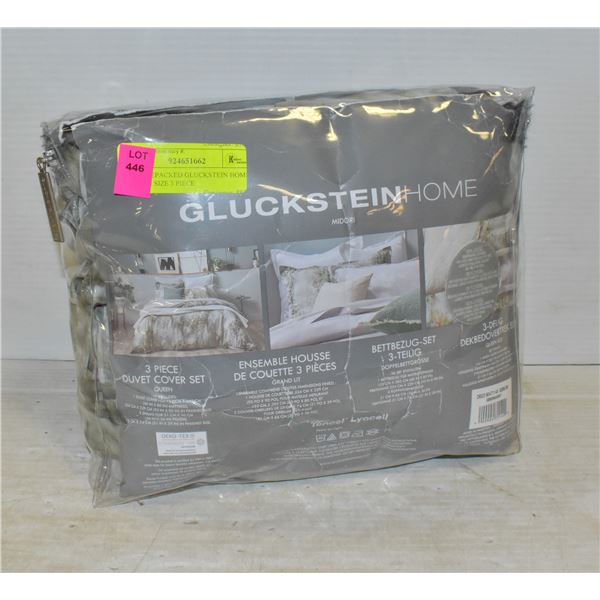 NEW REPACKED GLUCKSTEIN HOME QUEEN SIZE 3 PIECE