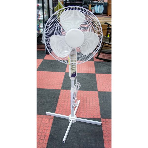 ASSEMBLED MAINSTAYS 16" STAND-UP FAN,WHITE