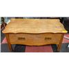 Image 1 : STORAGE CHEST BENCH SOLID WOOD H-16"