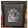 LARGE ROBERT BATEMAN FRAMED TIGER PRINT