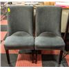 2 FORMAL CHAIRS - INTRICATE DETAILING ON BACK