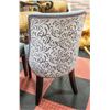 Image 2 : 2 FORMAL CHAIRS - INTRICATE DETAILING ON BACK