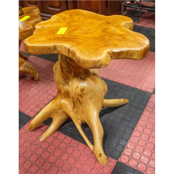 SOLID WOOD ROOT END TABLE