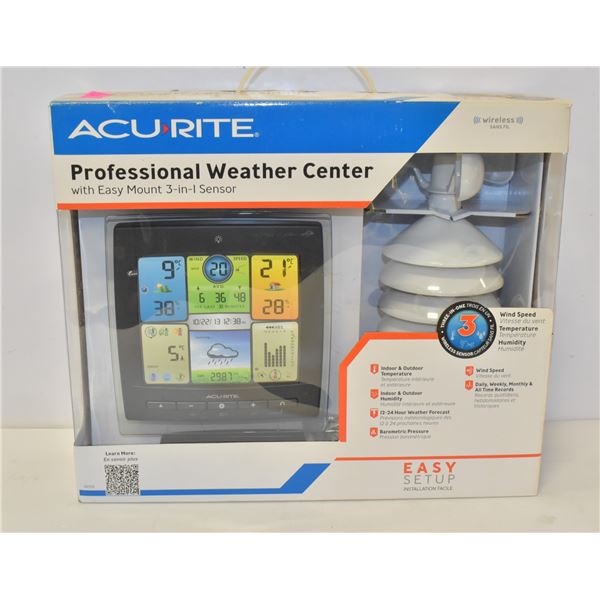 NEW ACCU-RITE PROFESSIONAL WEATHER CENTER