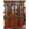 WOOD CARVED STYLE BUFFET AND HUTCH