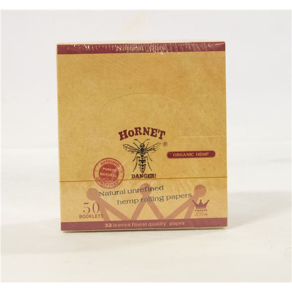 50 BOOKLETS OF HORNET KING SIZE SLIM ROLLING PAPER