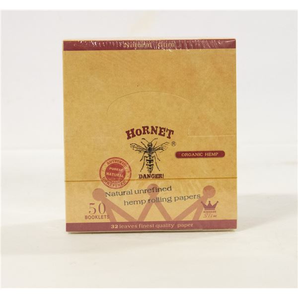 50 BOOKLETS OF HORNET KING SIZE SLIM ROLLING PAPER