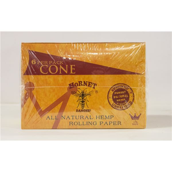 CASE OF HORNET 1 1/4  CONES, 6 CONES/PACK 24 PACKS