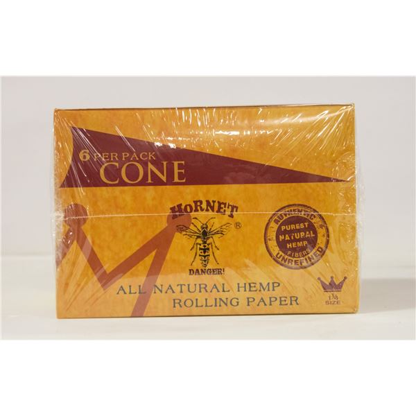 CASE OF HORNET 1 1/4  CONES, 6 CONES/PACK 24 PACKS