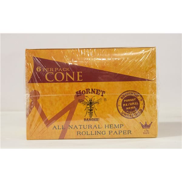 CASE OF HORNET 1 1/4  CONES, 6 CONES/PACK 24 PACKS