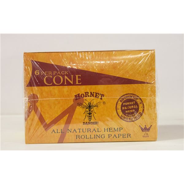 CASE OF HORNET 1 1/4  CONES, 6 CONES/PACK 24 PACKS