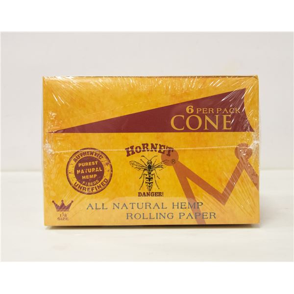 CASE OF HORNET 1 1/4" CONES, 6 CONES/PACK 24 PACKS