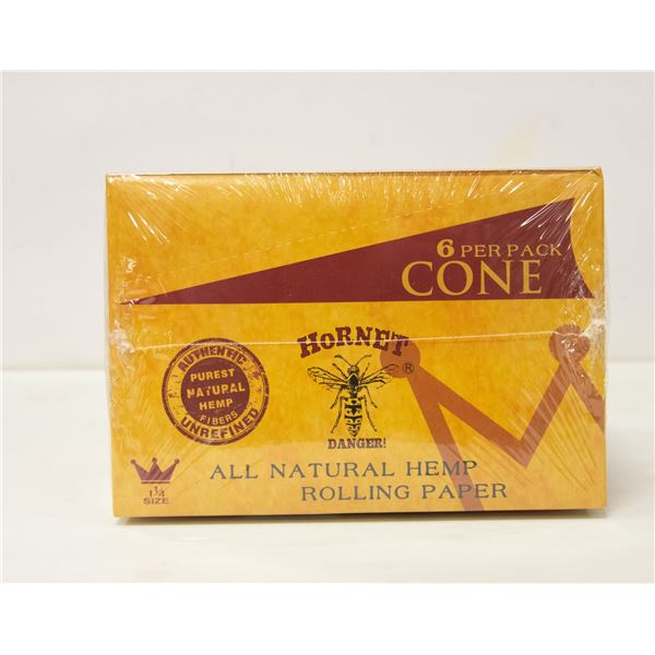 CASE OF HORNET 1 1/4" CONES, 6 CONES/PACK 24 PACKS