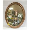 VINTAGE OVAL ESTATE WALL MIRROR 21.5" X 27.5"